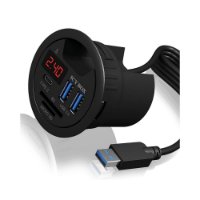 USB HUB ICY BOX IB-HUB1404, ugradbeni, USB-A na 2x USB-A 3.0, USB-C, SD/microSD