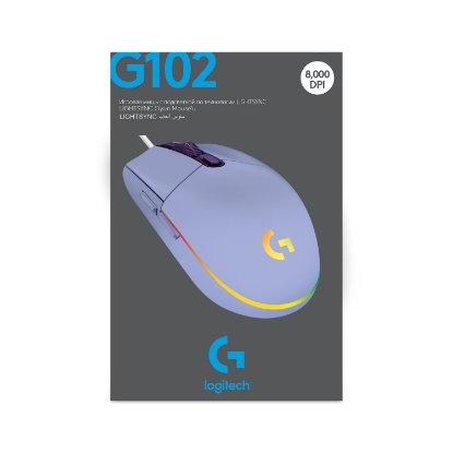 Miš LOGITECH Gaming G102 Lightsync, optički, 8000dpi, lilac, USB