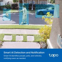 Mrežna nadzorna kamera TP-LINK Tapo C420S1, Tapo H200 Hub, 2K, baterijska, vanjska, WiFi, senzor pokreta, noćno snimanje