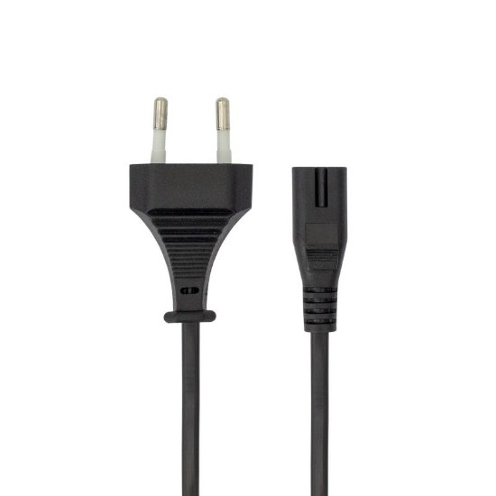 Kabel SBOX, naponski, C7 EURO, 220V, 2m, crni