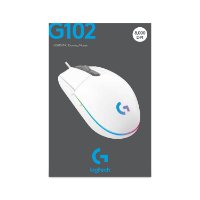 Miš LOGITECH Gaming G102 Lightsync, optički, 8000dpi, bijeli, USB