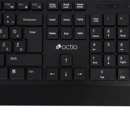 Tipkovnica OCTIO K200U, crna, USB