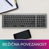 Tipkovnica OCTIO Style K290WBT, bežična, BT, crna