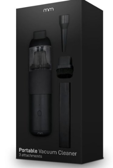 Usisavač MIKAMAX Portable Vacuum Cleaner mini, ručni, usb c, 20-35 minuta rada, crni