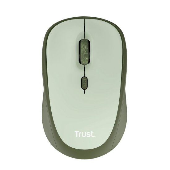 Miš TRUST Yvi+ Silent Wireless Mouse Eco, optički, bežični, 1600dpi, zeleni