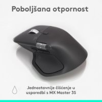Miš LOGITECH MX Master 4, optički, bežični, BT, crni