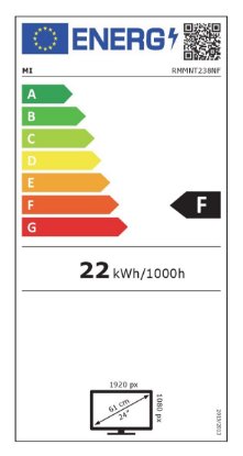 Monitor 23.8" XIAOMI Mi 1C, FHD, IPS, 250cd/m2, 1000:1, crni
