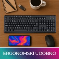 Tipkovnica OCTIO K100U, crna, USB