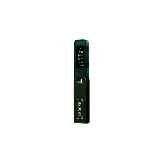 Bitcoin Wallet LEDGER Nano S Plus, USB-C, za kriptovalute, Emerald Green