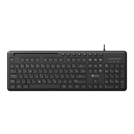 Tipkovnica OCTIO Smart K320U, USB, crna