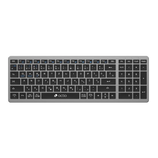 Tipkovnica OCTIO Style K290WBT, bežična, BT, crna