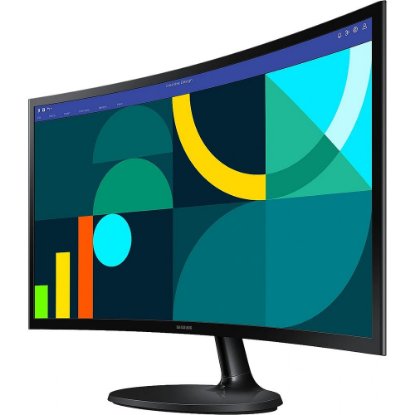 Monitor 24" SAMSUNG LS24D360GAUXEN, FHD, VA, 100Hz, 4ms, 250cd/m2, zakrivljeni, crni