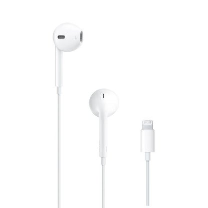 Slušalice APPLE Earpods, in-ear, mikrofon, Lightning Connector, bijele
