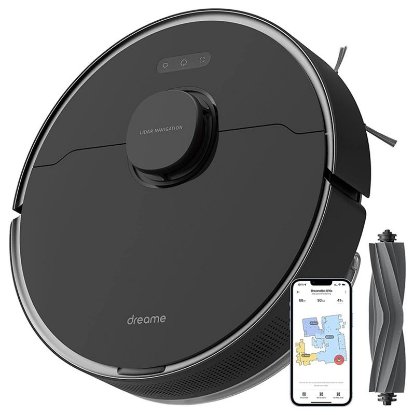 Robotski usisavač DREAME D10S PRO, s mokrim brisanjem, crni