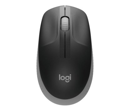Miš LOGITECH M190, optički, bežični, 1000dpi, crno-sivi