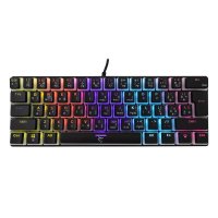 Tipkovnica WHITE SHARK GK-2202 Ashiko, RGB, crveni switch, mehanička, UK/HR, crna, USB