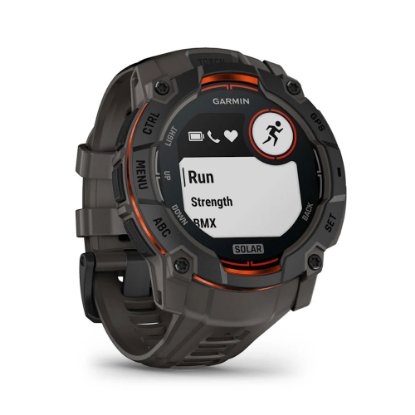 Pametni sat GARMIN Instinct 3 Solar 50mm, GPS, HR, pametne obavijesti, crni