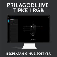 Miš LOGITECH Gaming G102 Lightsync, optički, 8000dpi, crni, USB