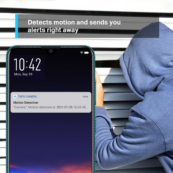 Mrežna nadzorna kamera TP-LINK Tapo C210P2, 2K, unutarnja, WiFi, Pan/tilt, senzor pokreta, noćno snimanje