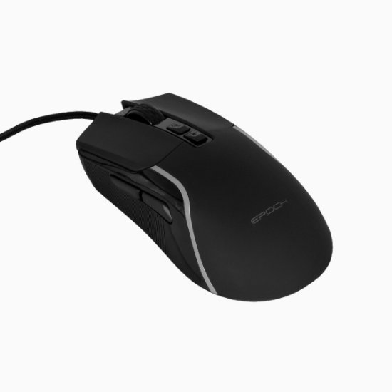 Miš EPOCH Kale, RGB, optički, 12400dpi, crni
