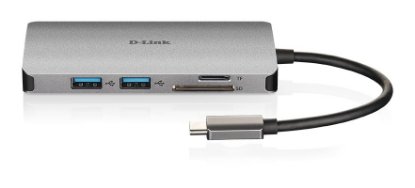 Docking station D-LINK DUB-M810, USB-C na 3x USB 3.0, 1x USB-C, HDMI, LAN, SD čitač kartica, za laptop