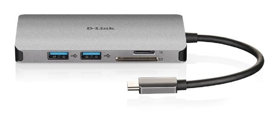 Docking station D-LINK DUB-M810, USB-C na 3x USB 3.0, 1x USB-C, HDMI, LAN, SD čitač kartica, za laptop
