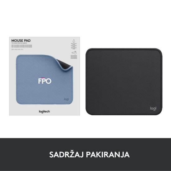 Podloga za miš, LOGITECH Studio, soft, crna