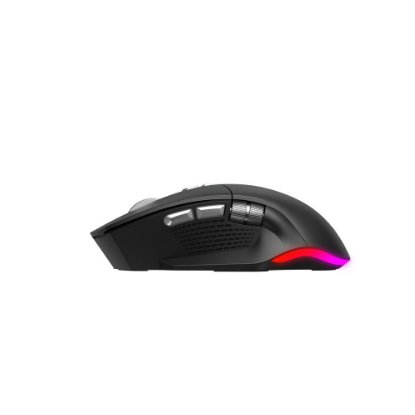 Miš OCTIO Ergo M350WBT, RGB, optički, bežični, BT, 4800dpi, crni