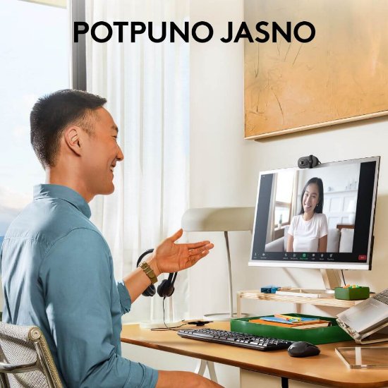 Web kamera LOGITECH Brio 100, crna