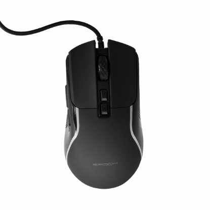 Miš EPOCH Kale, RGB, optički, 12400dpi, crni