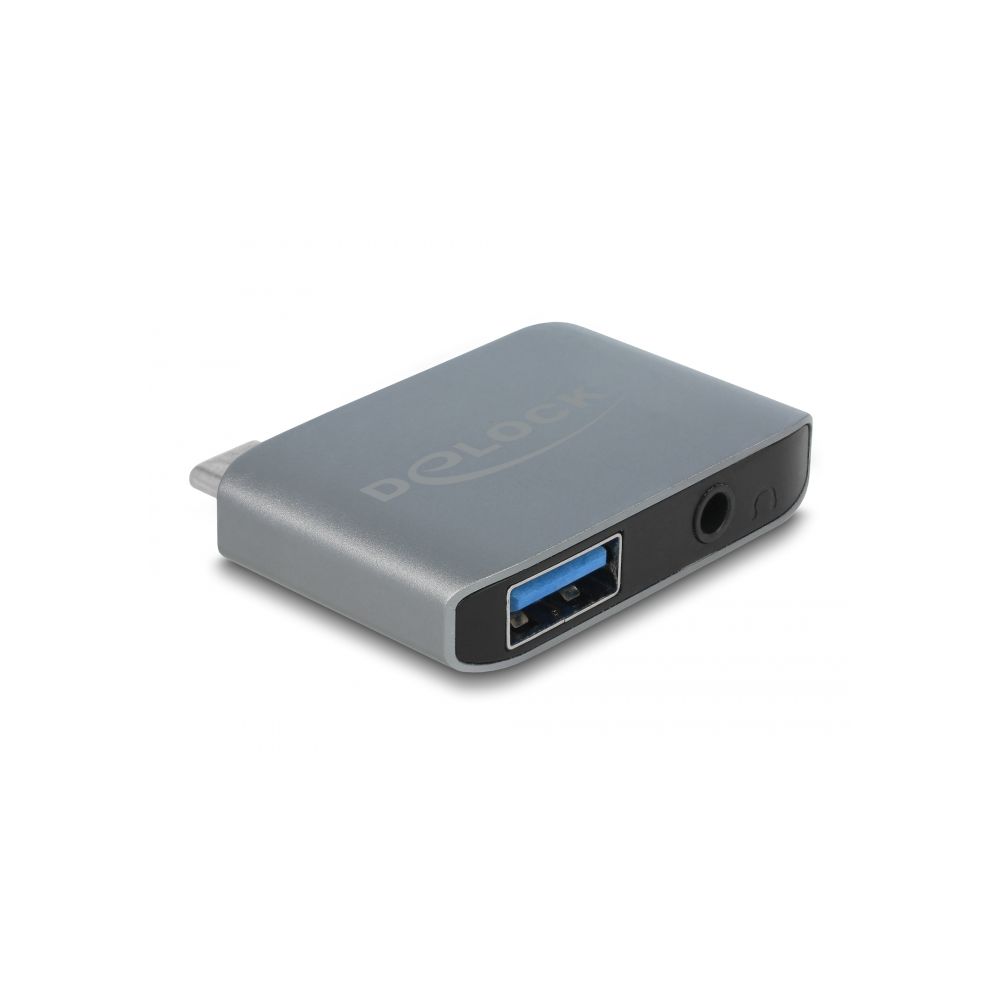 Adapter DELOCK, USB-C (M) na 3.5mm (Ž), sivi | Links