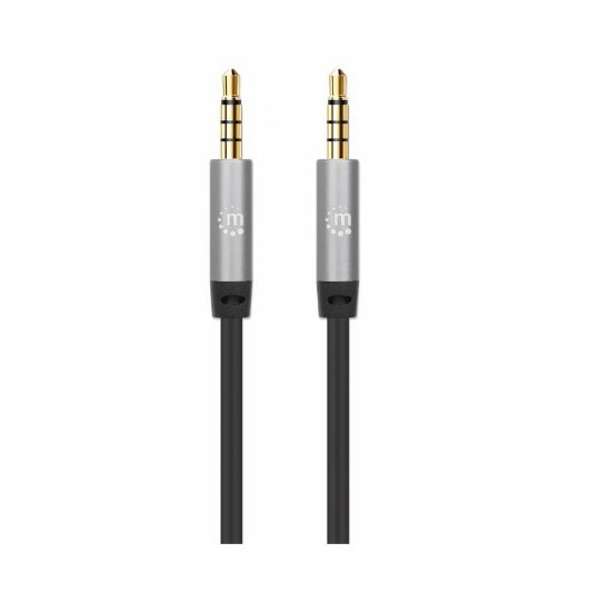 Kabel MANHATTAN, 3.5mm (M) na 3.5mm (M), TRRS, slim, 2.0m