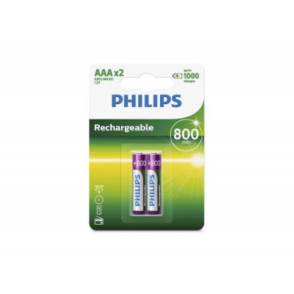 Baterija PHILIPS Rechargeables R03B2A80/10, tip AAA, punjive, 800 mAh, 2kom