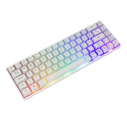 Tipkovnica WHITE SHARK GK-2201 Ronin, RGB, membranska, HR/US layout, bijela, USB