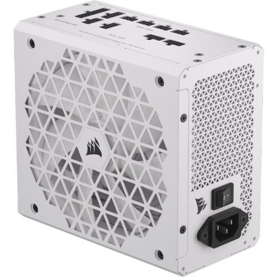 Napajanje 750W CORSAIR RM750X Shift, ATX v3.1, 140mm vent., 80+ Gold, modularno, bijelo