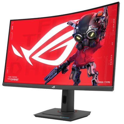 Gaming monitor 31.5" ASUS ROG Strix XG32WCS, WQHD, VA, 180Hz, 1ms, 400cd/m2, FreeSync, zakrivljeni, crni
