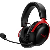 Slušalice HyperX Cloud III S Wireless, DTS, bežične, crno-crvene