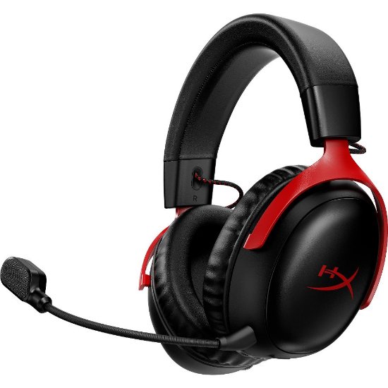 Slušalice HyperX Cloud III S Wireless, DTS, bežične, crno-crvene