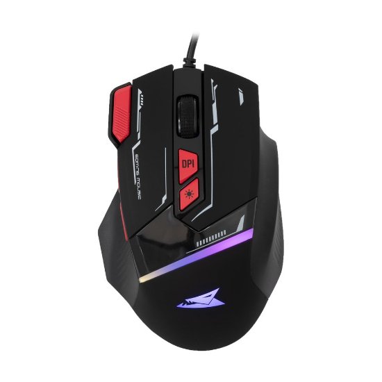 Miš BARACUDA BGM-041 Manta, RGB, optički, 12800dpi, crni