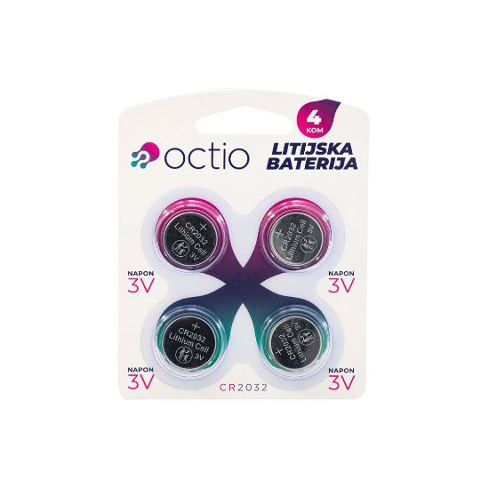 Baterije OCTIO CR2032 4B, 4 komada
