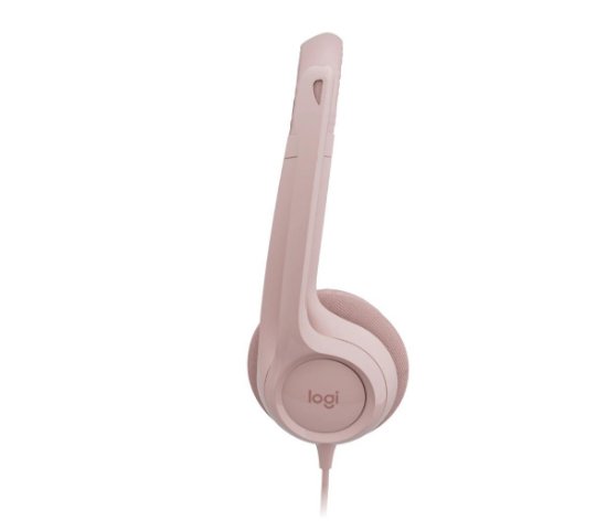 Slušalice LOGITECH H390, USB, roze