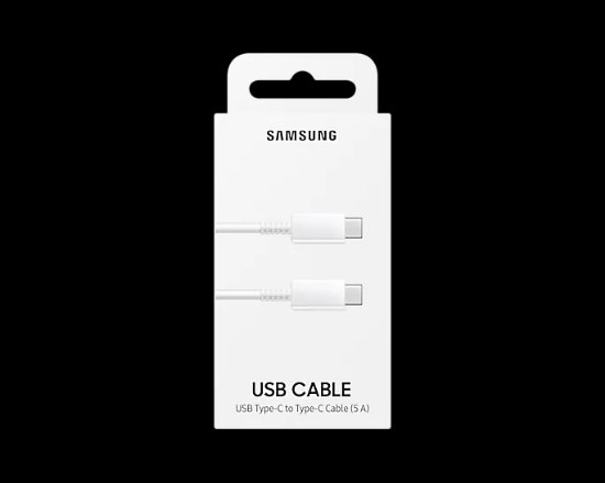 Kabel SAMSUNG, USB-C (M) na USB-C (M) 5A, 1m, bijeli