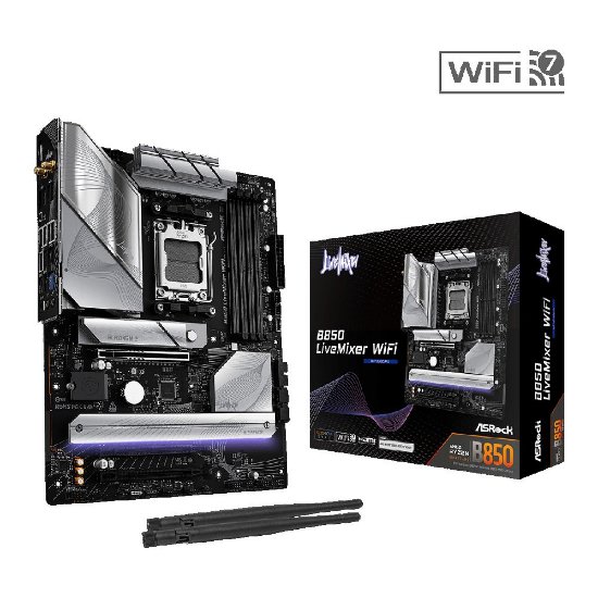 Matična ploča ASROCK B850 Livemixer WIFI, AMD B850, DDR5, ATX, s. AM5