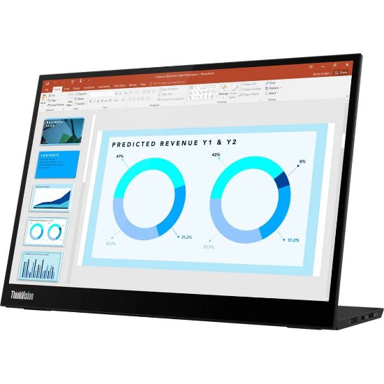 Prijenosni monitor 14" LENOVO ThinkVision M14d, 2240x1400, IPS, 60Hz, 8ms, 300cd/m2, crni