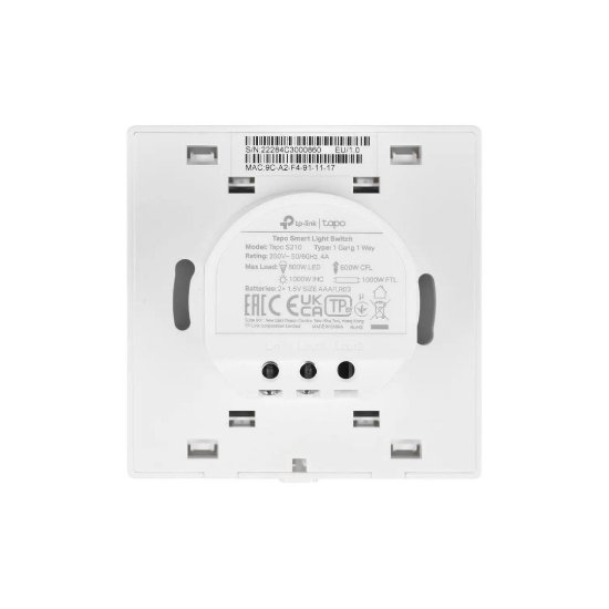 Pametni zidni prekidač TP-LINK Tapo S210, bijeli