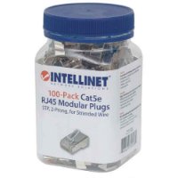 STP konektor INTELLINET CAT5e, RJ45, modularni, dvostruki zupčasti terminal - 100 komada