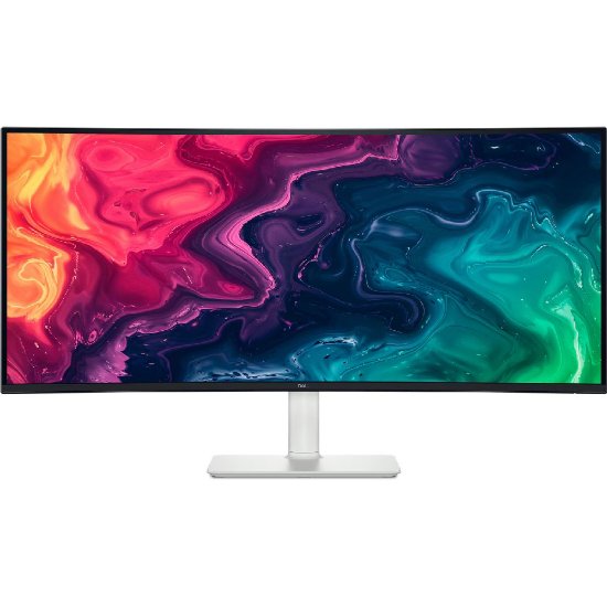 Monitor 34" DELL S3425DW, UWQHD, VA, 120Hz, 1ms, 300cd/m2, FreeSync, zakrivljeni, zvučnici, bijeli