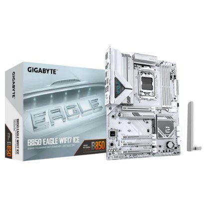 Matična ploča GIGABYTE B850 EAGLE WiFi 7 ICE, AMD B850, DDR5, ATX, s. AM5