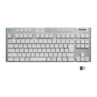 Tipkovnica LOGITECH Gaming G915 TKL Tenkeyless Lightspeed,Tactile switch, RGB, mehanička, bežična, UK Layout, USB, bijela