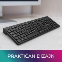 Tipkovnica OCTIO Pro K350U, USB, crna